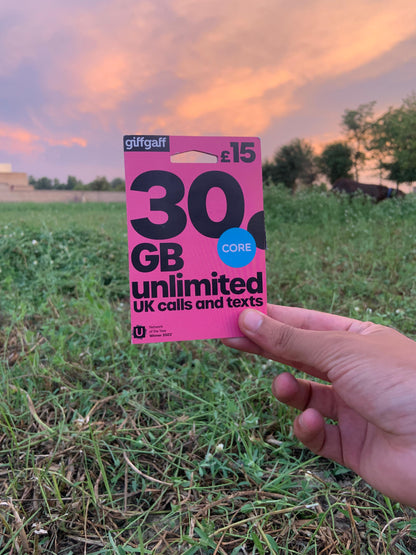 Giff Gaff Uk Official Sim For TikTok Live
