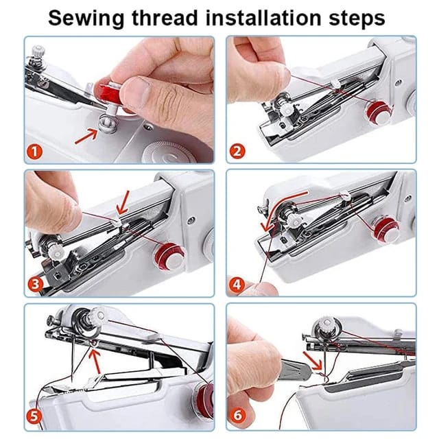 Handy Stitch Portable Cordless Sewing Machine | Quick Fabric Repairs & Easy Stitching Tool