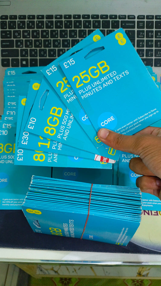 EE UK Active SIM Card – 100% Guaranteed Signals | Ready to Use in Pakistan